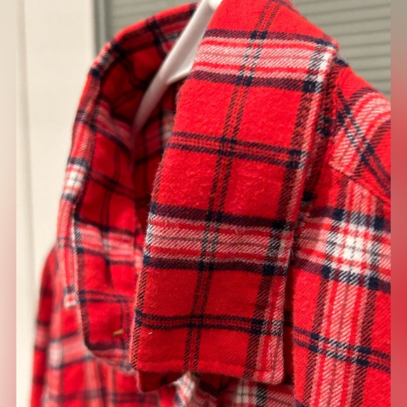 Men’s SM Zara Red Lt Wgt Flannel - Picture 4 of 5